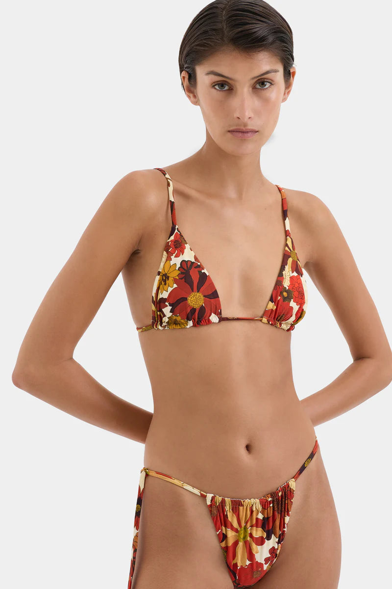 CASTELLA STRING TRIANGLE TOP - FLORA ROSSO