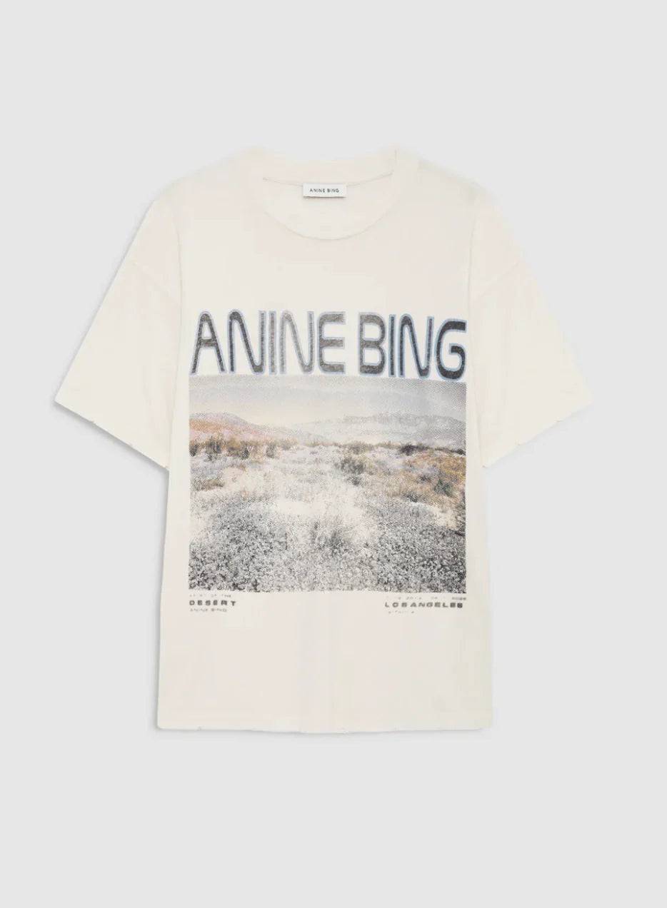 CADE TEE WILDFLOWERS - OFF WHITE