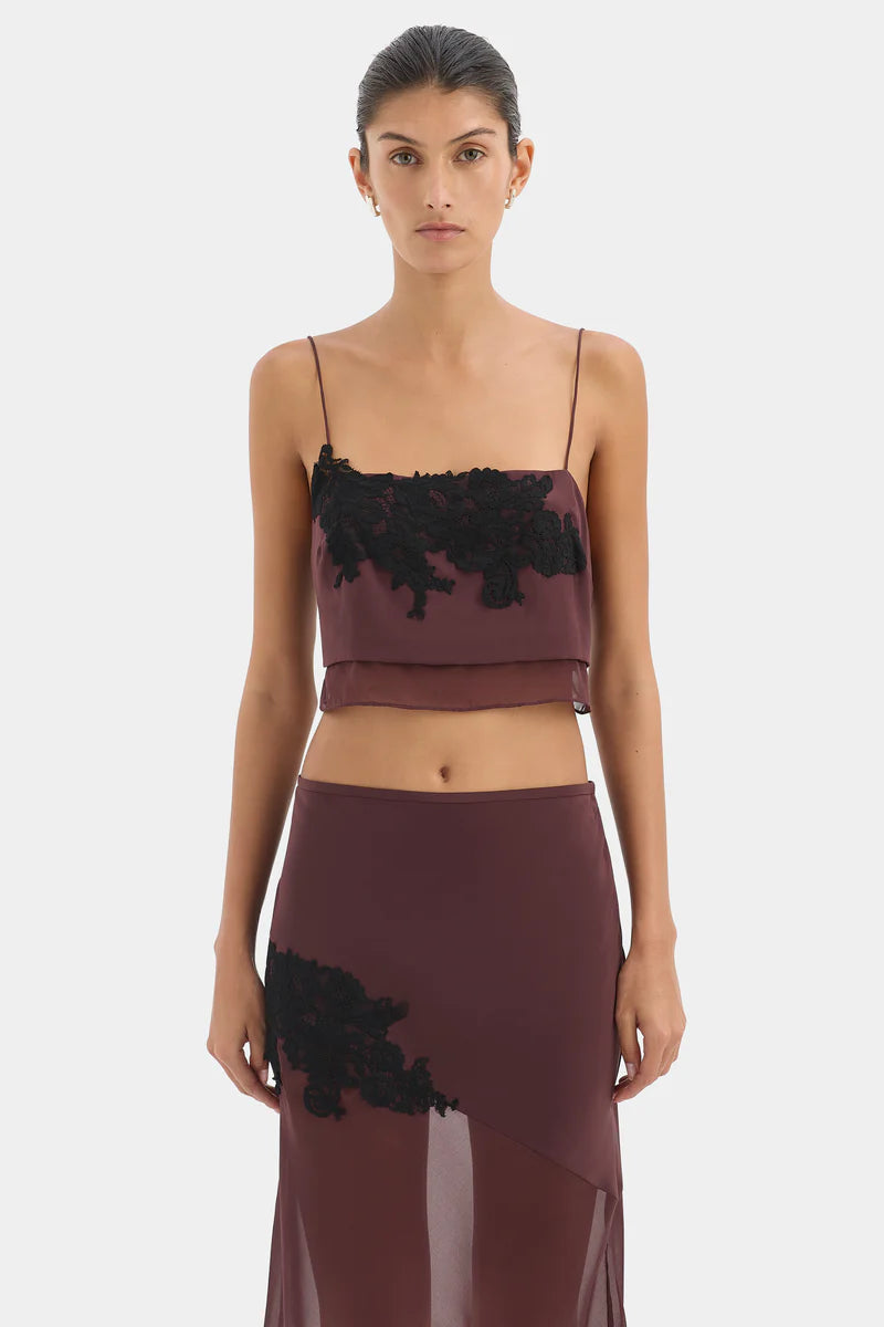 (PRE-ORDER) NORIA MIDI SKIRT - DARK PLUM