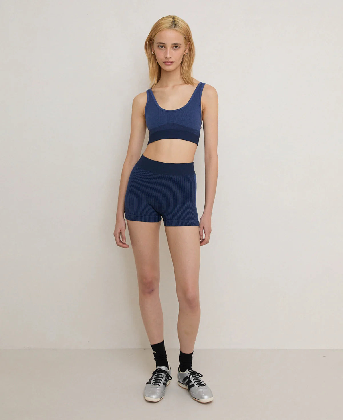 M19 SCOOP WOOL CROP - DENIM