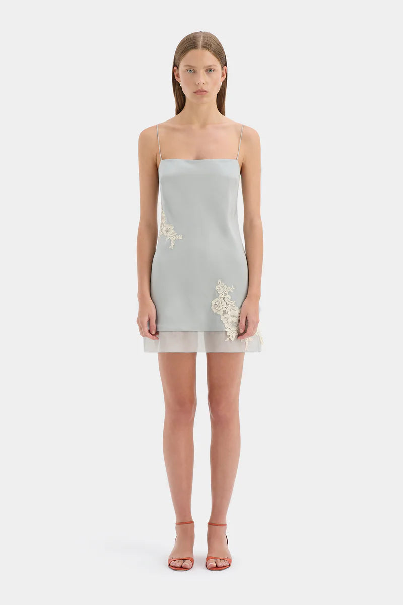 (PRE-ORDER) NORIA MINI DRESS - POWDER BLUE