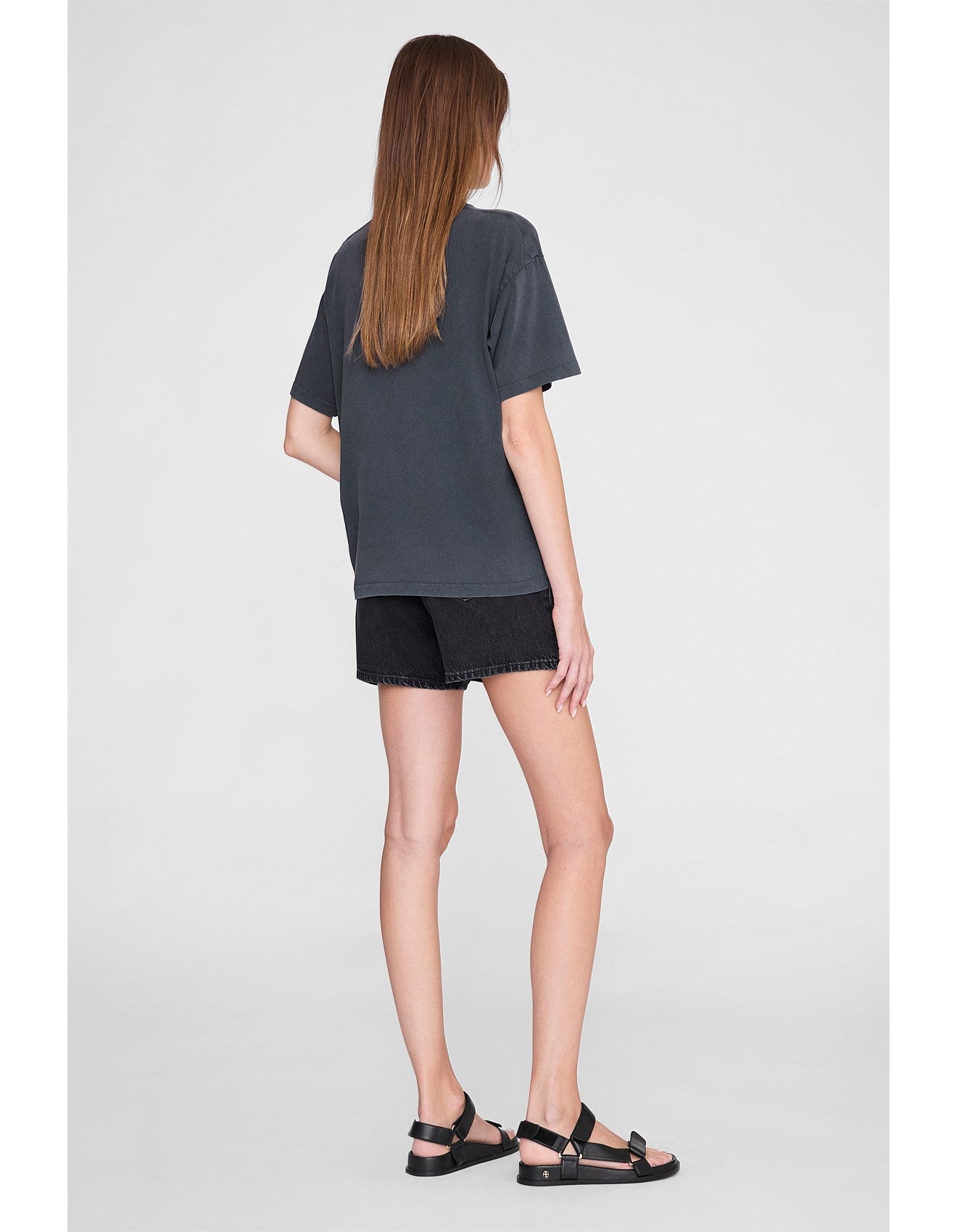 CADE TEE PALMS - WASHED GREY