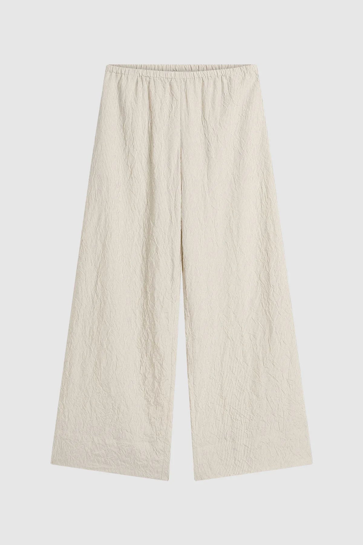 RELAXED CRUSHED PANT - PETITE PINSTRIPE