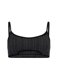 ELBA WOOL BRALET - BLACK