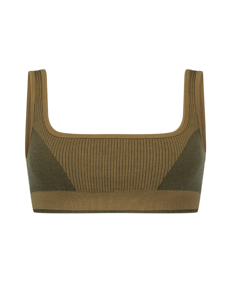 CLASSIC WOOL BRALET - FENNEL