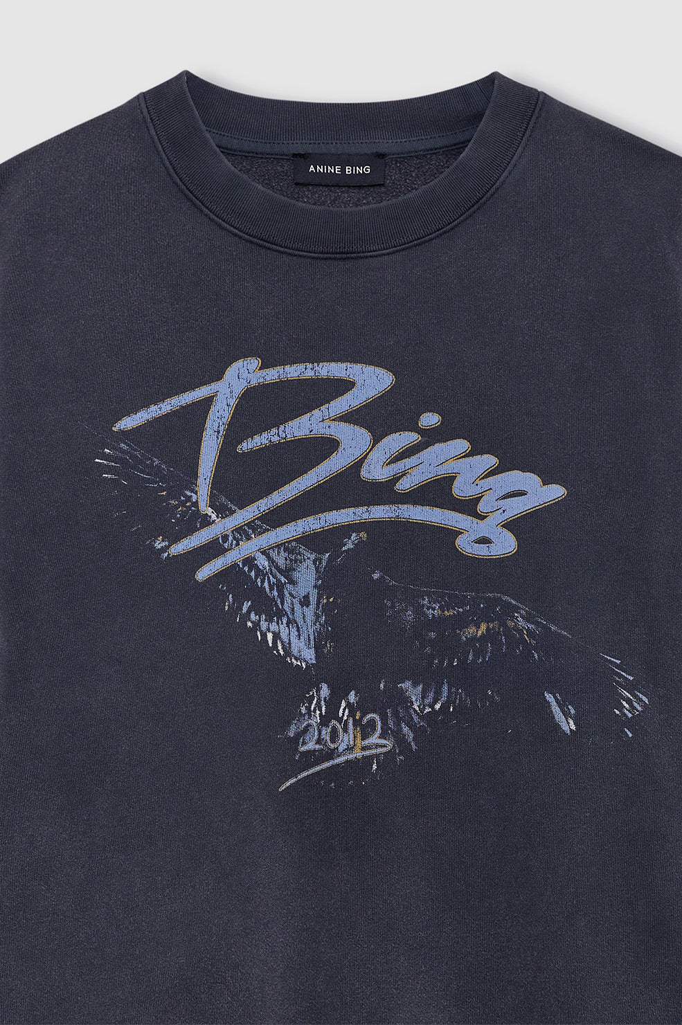 SPENCER SWEATSHIIRT EAGLE - WASHED BLACK