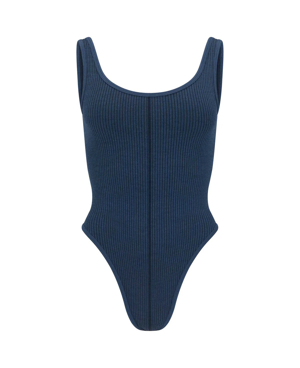 M19 CLASSIC WOOL BODYSUIT - DENIM