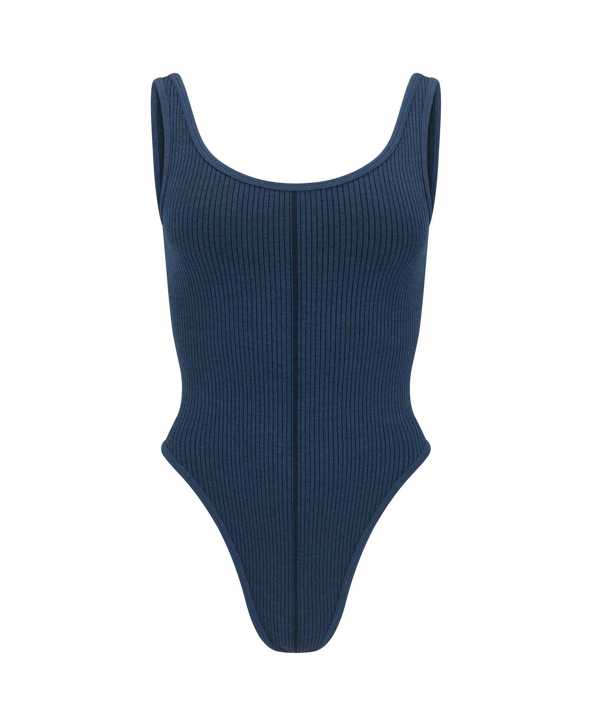 M19 CLASSIC WOOL BODYSUIT - DENIM