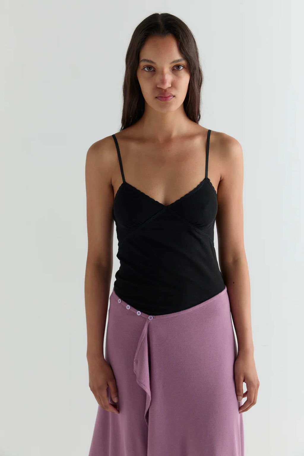(PRE-ORDER) LACE TANK - BLACK