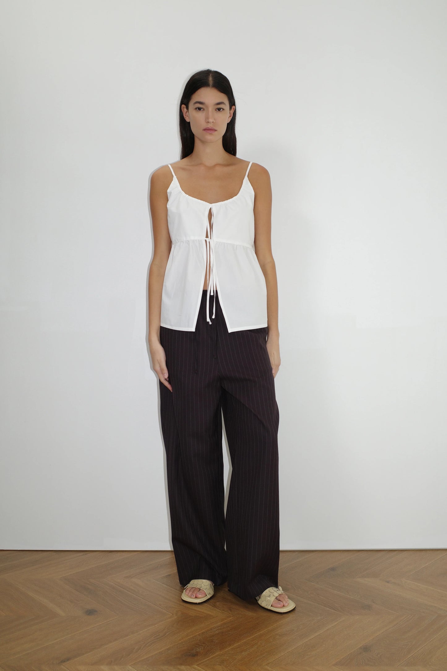 DOUBLE TIE TOP - WHITE