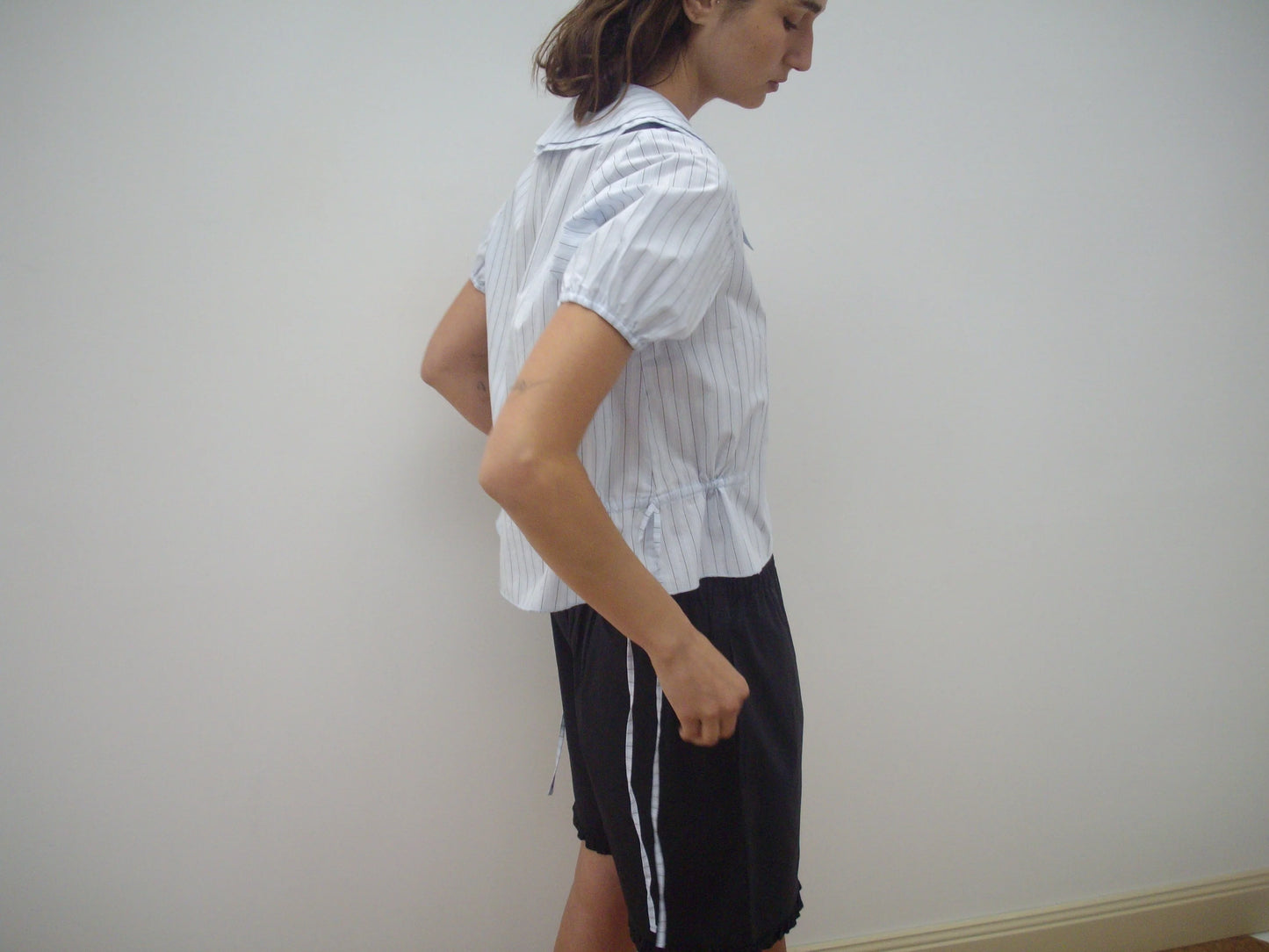 DOUBLE COLLAR SHIRT - MINERAL STRIPE