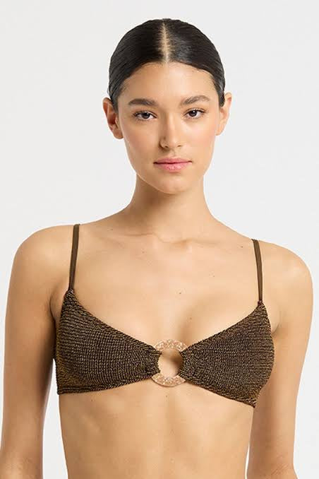 THE RING LISSIO CROP - COCOA LUREX