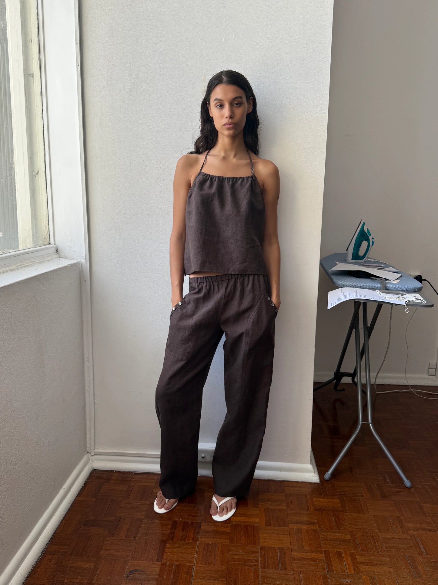 ANGLE POCKET PANT - BARK