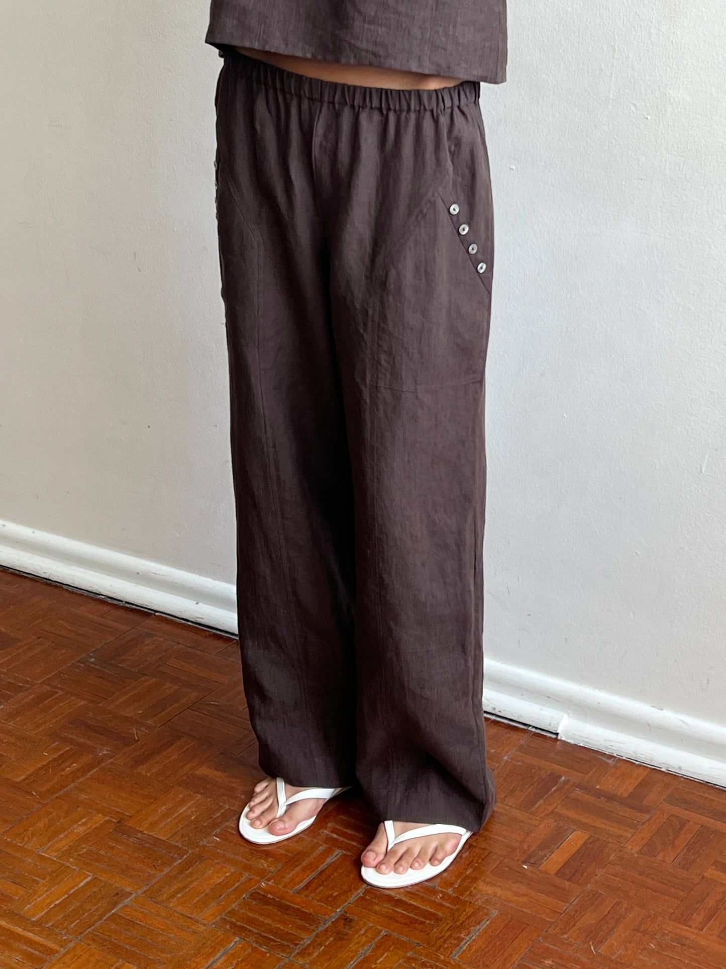 ANGLE POCKET PANT - BARK