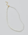 BIRTHSTONE PEARL STRAND NECKLACE - APRIL DIAMOND STYLE BEADS