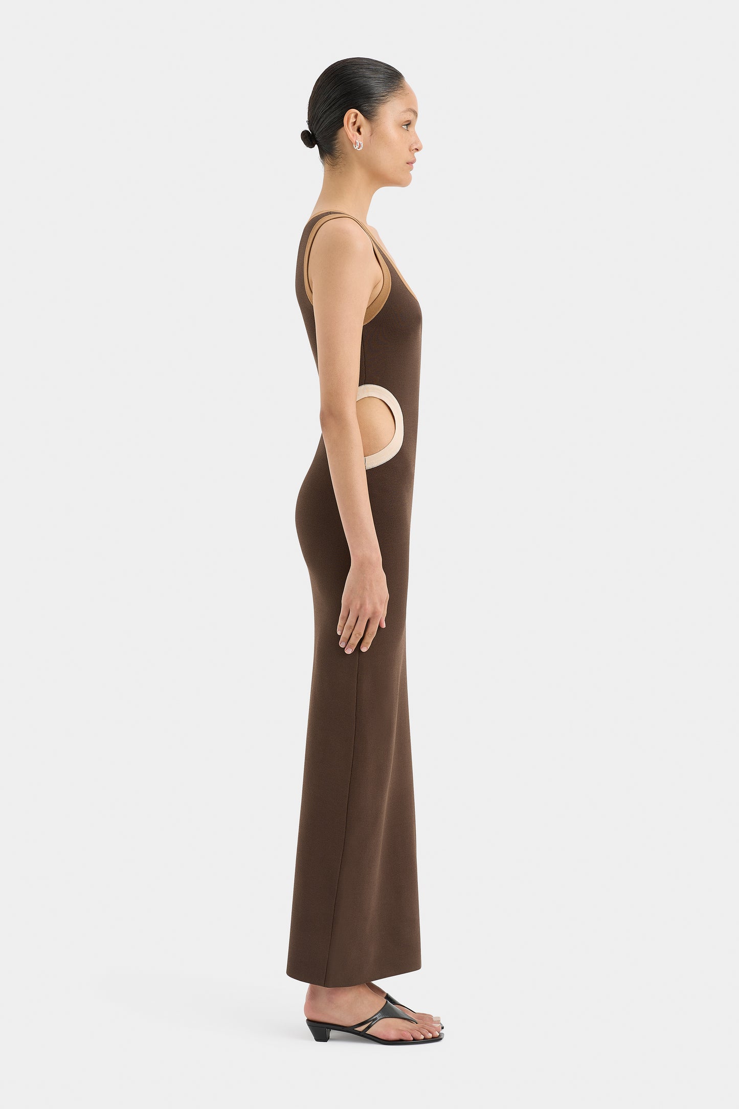 SALVADOR CUT OUT DRESS - BISCOTTI