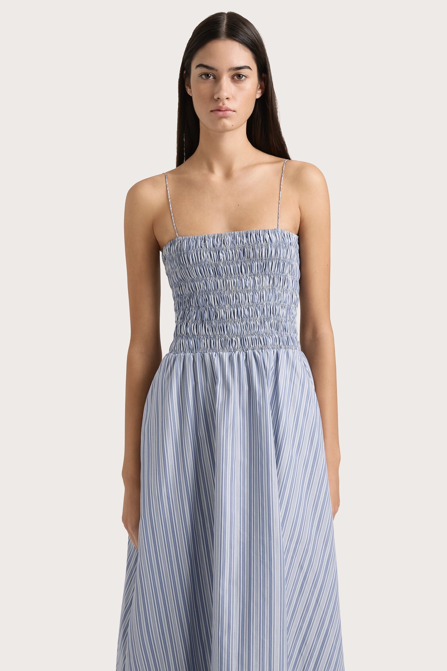 LIDA MAXI DRESS - BLUE STRIPE