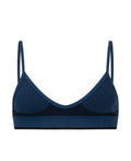TRI WOOL BRALET - OCEAN