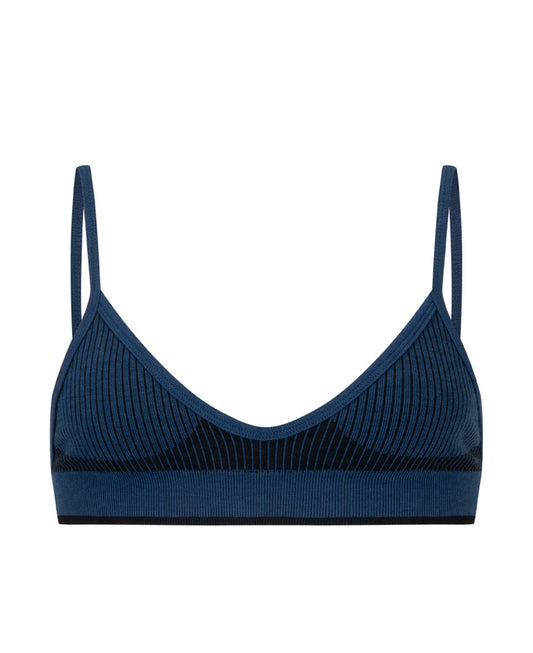 TRI WOOL BRALET - OCEAN