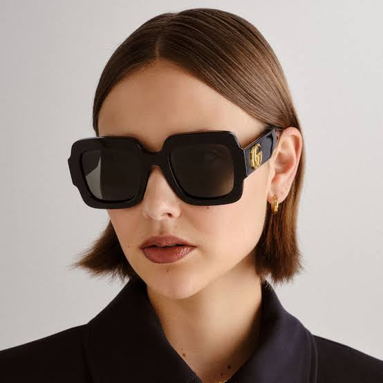 GUCCI OVERSIZED SQUARE SUNGLASSES GG1547S001 - BLACK