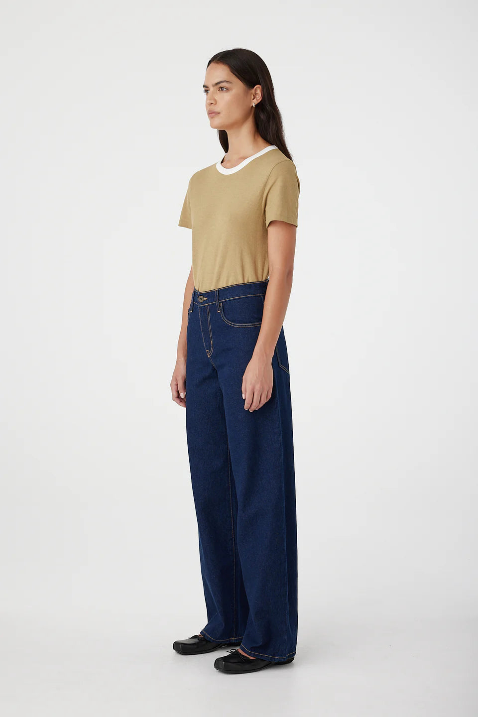 AVRIL MID SLOUCHY WIDE JEAN - NIGHTFALL