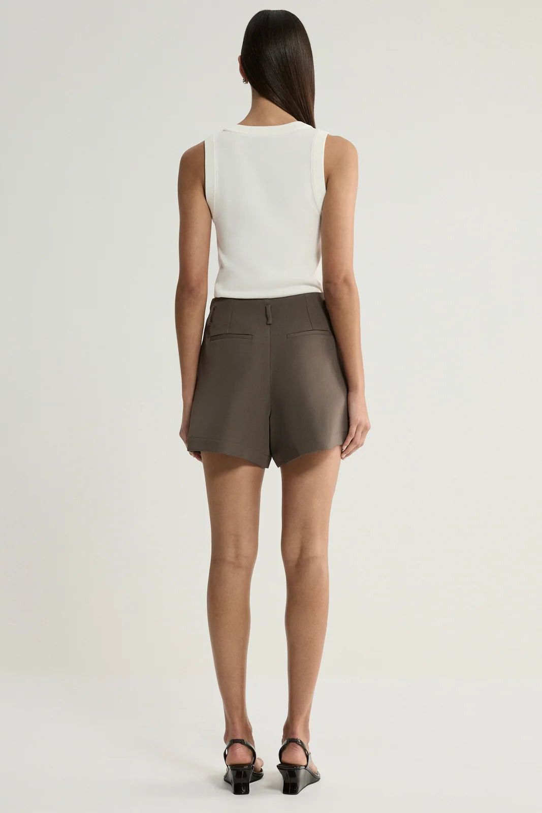FLEUR SHORT - TAUPE