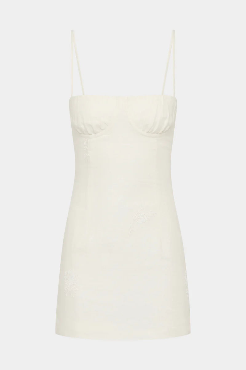 ALESSANDRA MINI DRESS - IVORY