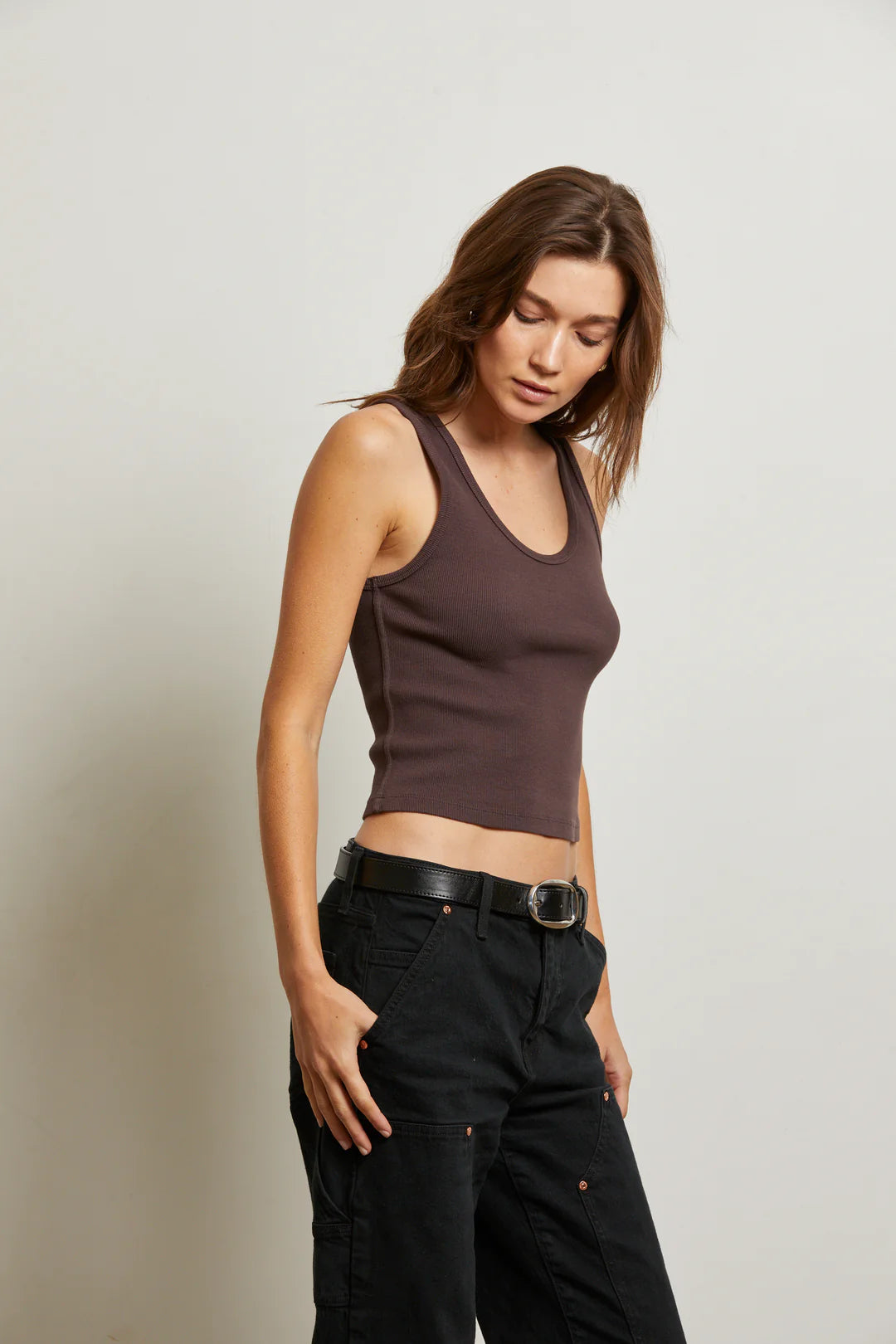 BLONDIE TANK - COCOA POWDER