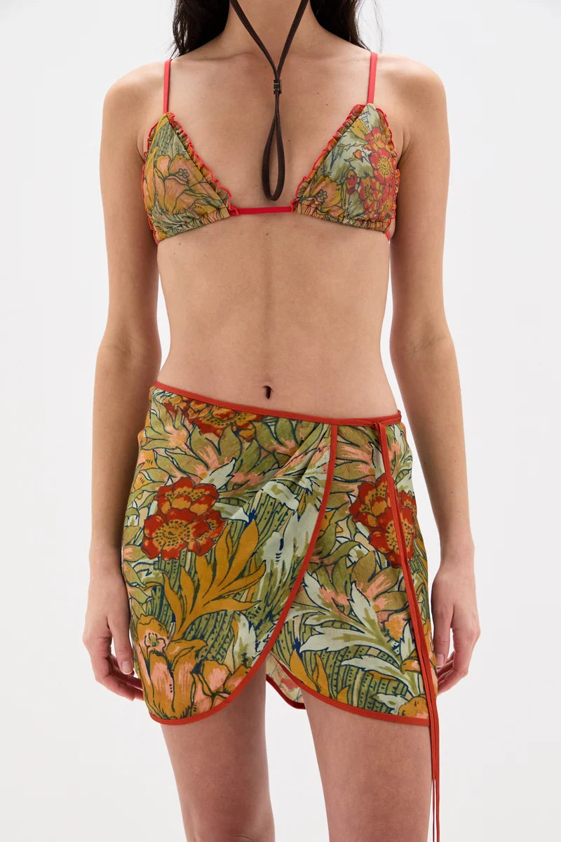 (PRE-ORDER) ELIANA MINI SARONG - ALIERA FLORAL MINT