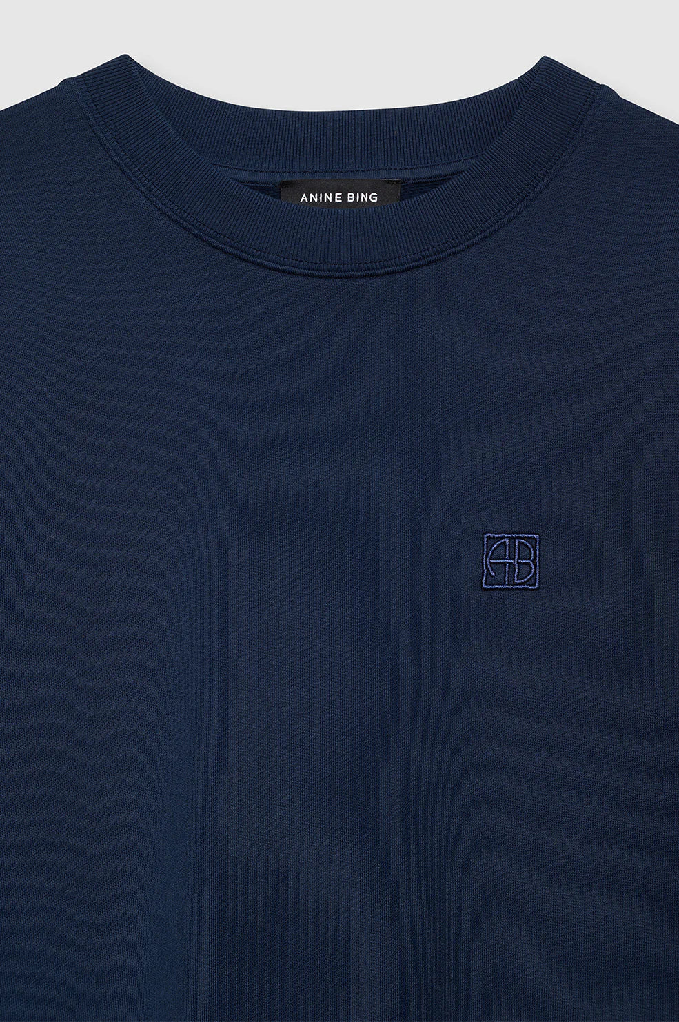 MILES SWEATSHIRT FRAMED MONOGRAM - WASHED NAVY