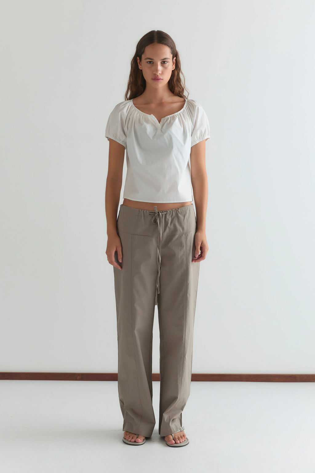 POPLIN T SHIRT - WHITE