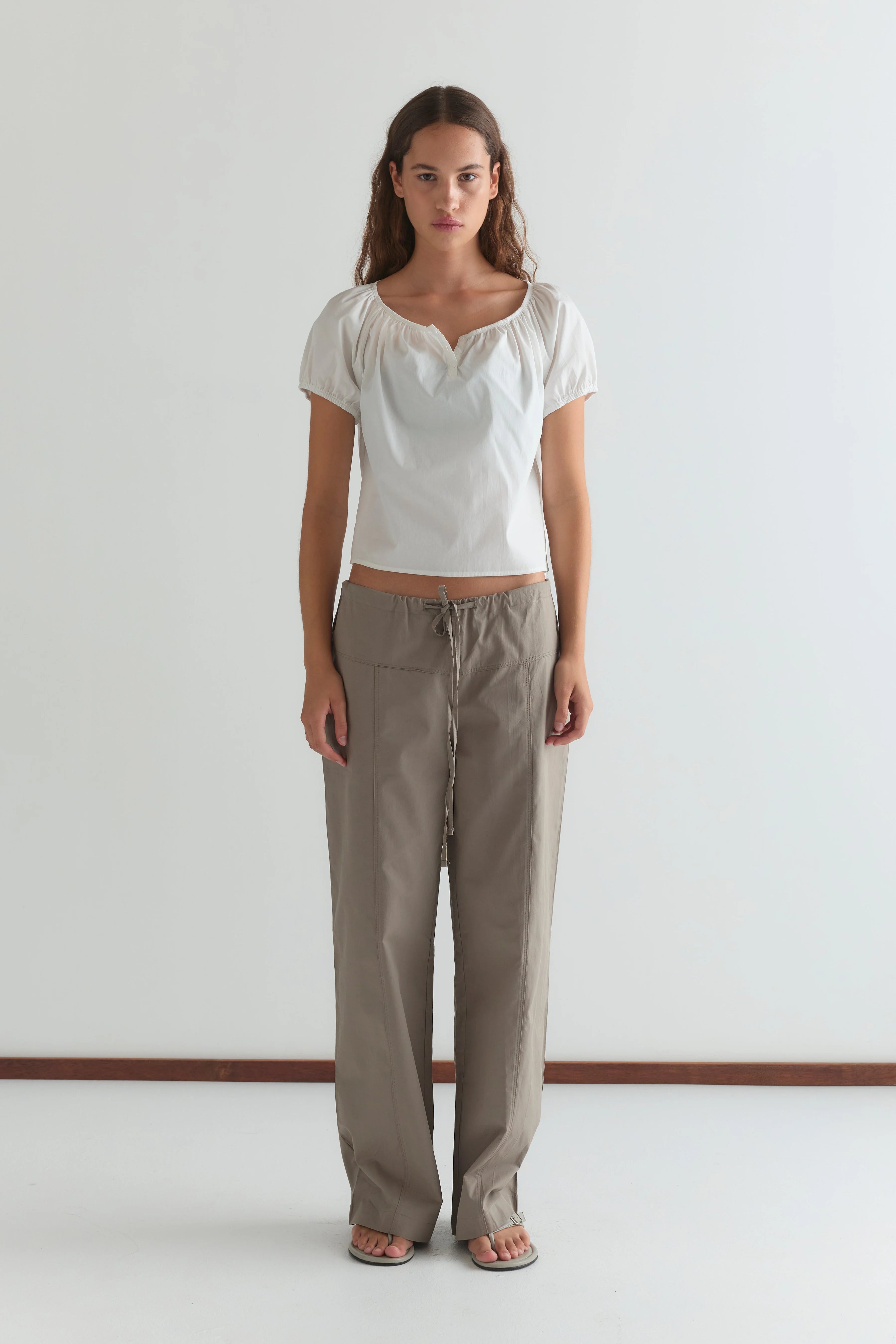 POPLIN T SHIRT - WHITE