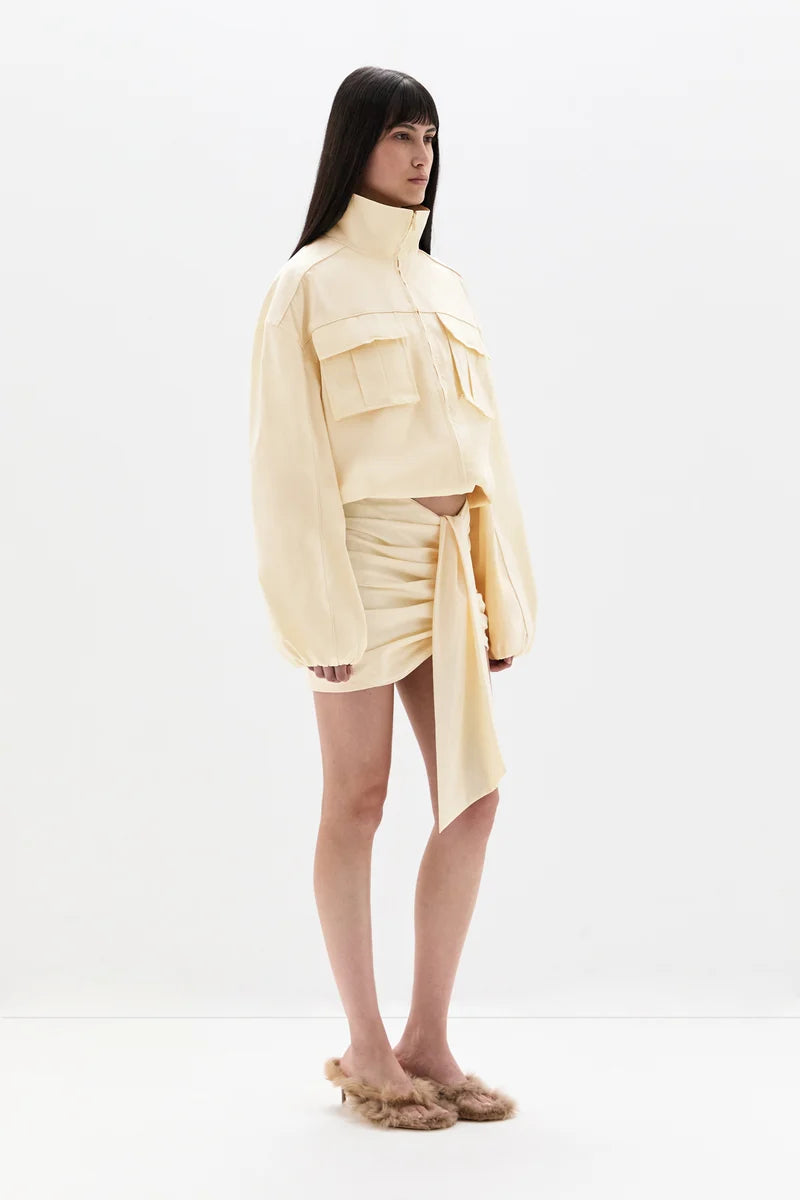 (PRE-ORDER) ARLA BOMBER JACKET - CREAM