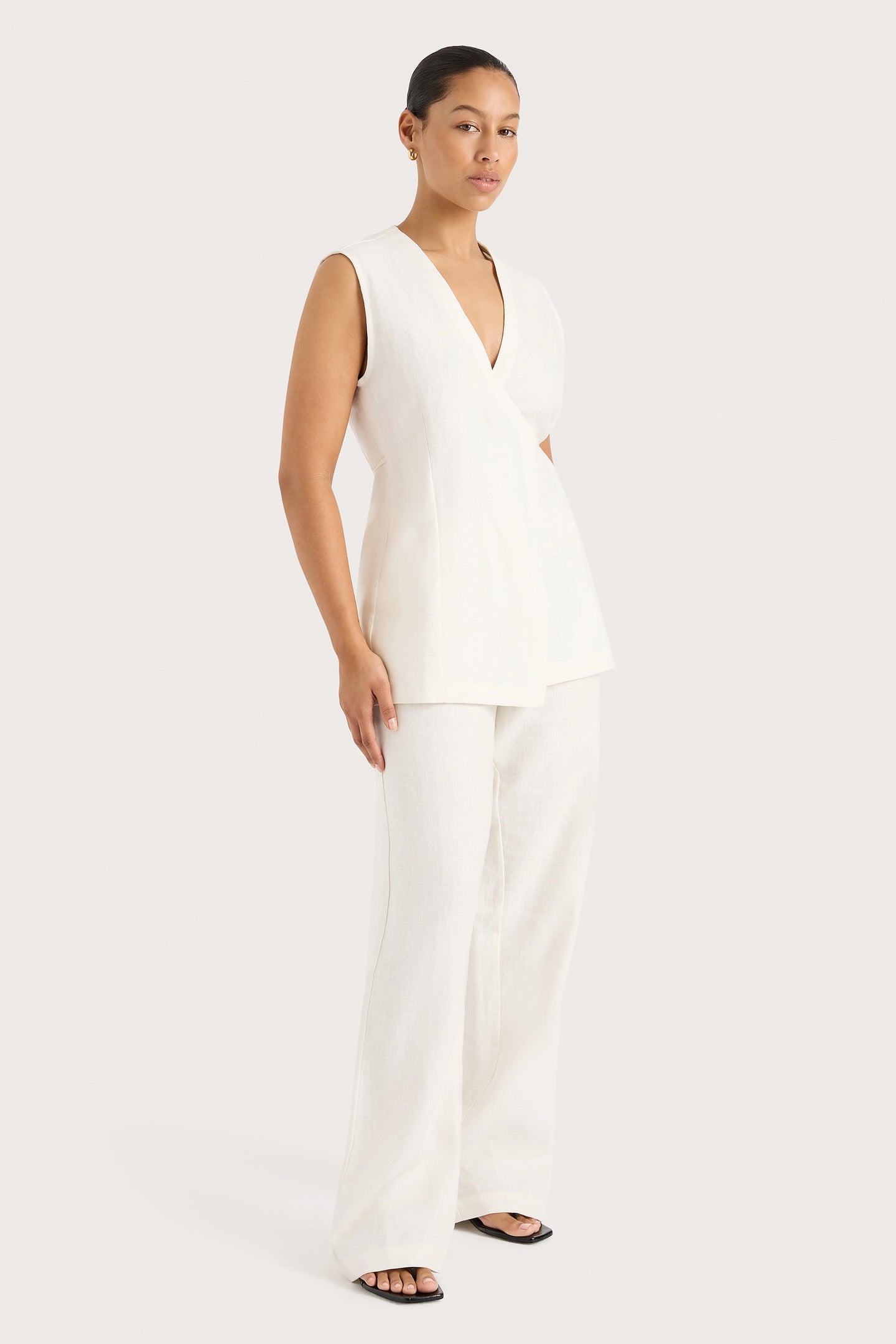 LULEA WRAP VEST - WHITE