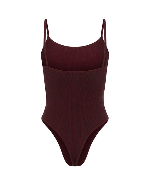 (PRE-ORDER) PINSTRIPE WOOL BODYSUIT - MULBERRY