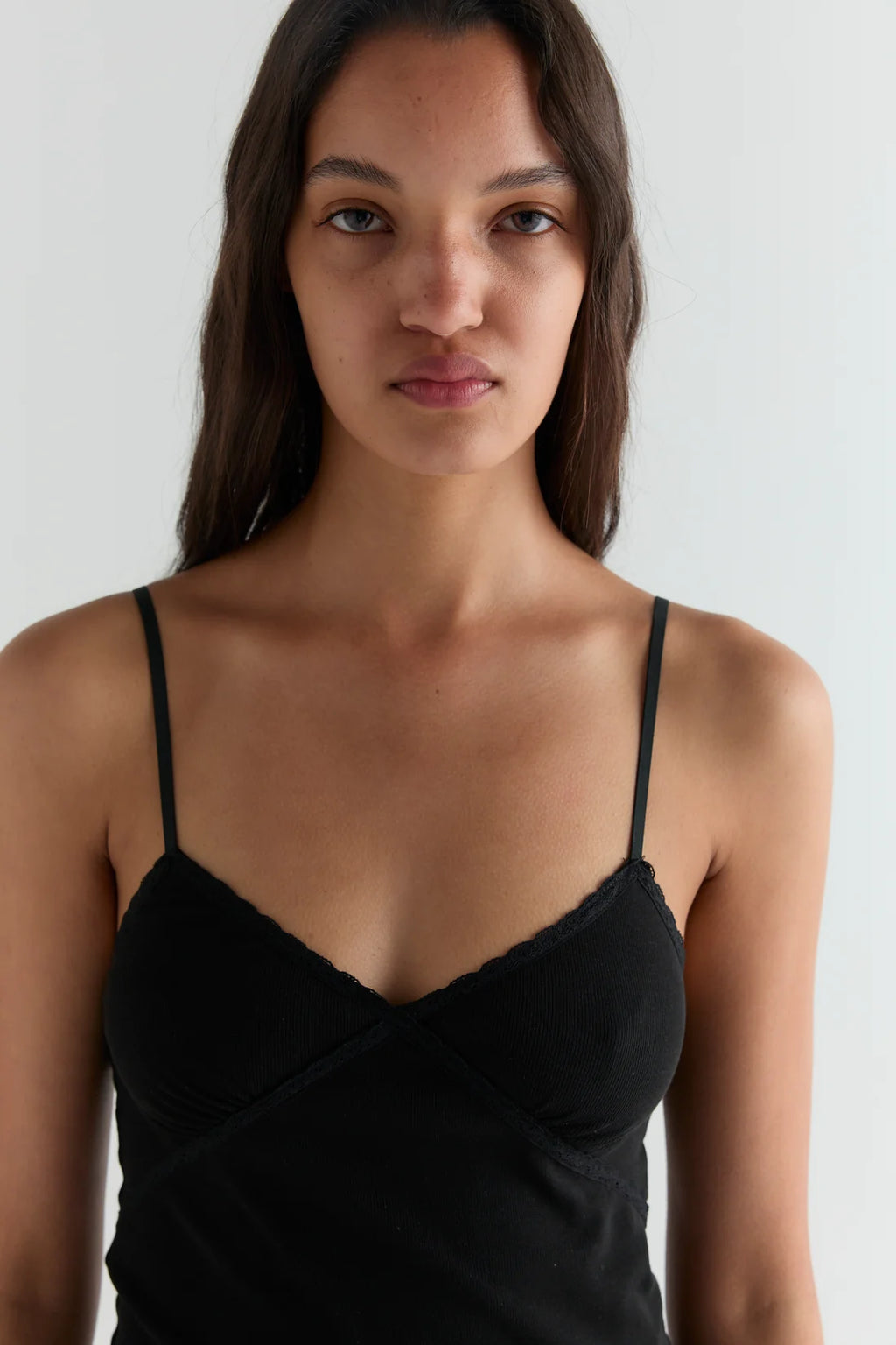(PRE-ORDER) LACE TANK - BLACK