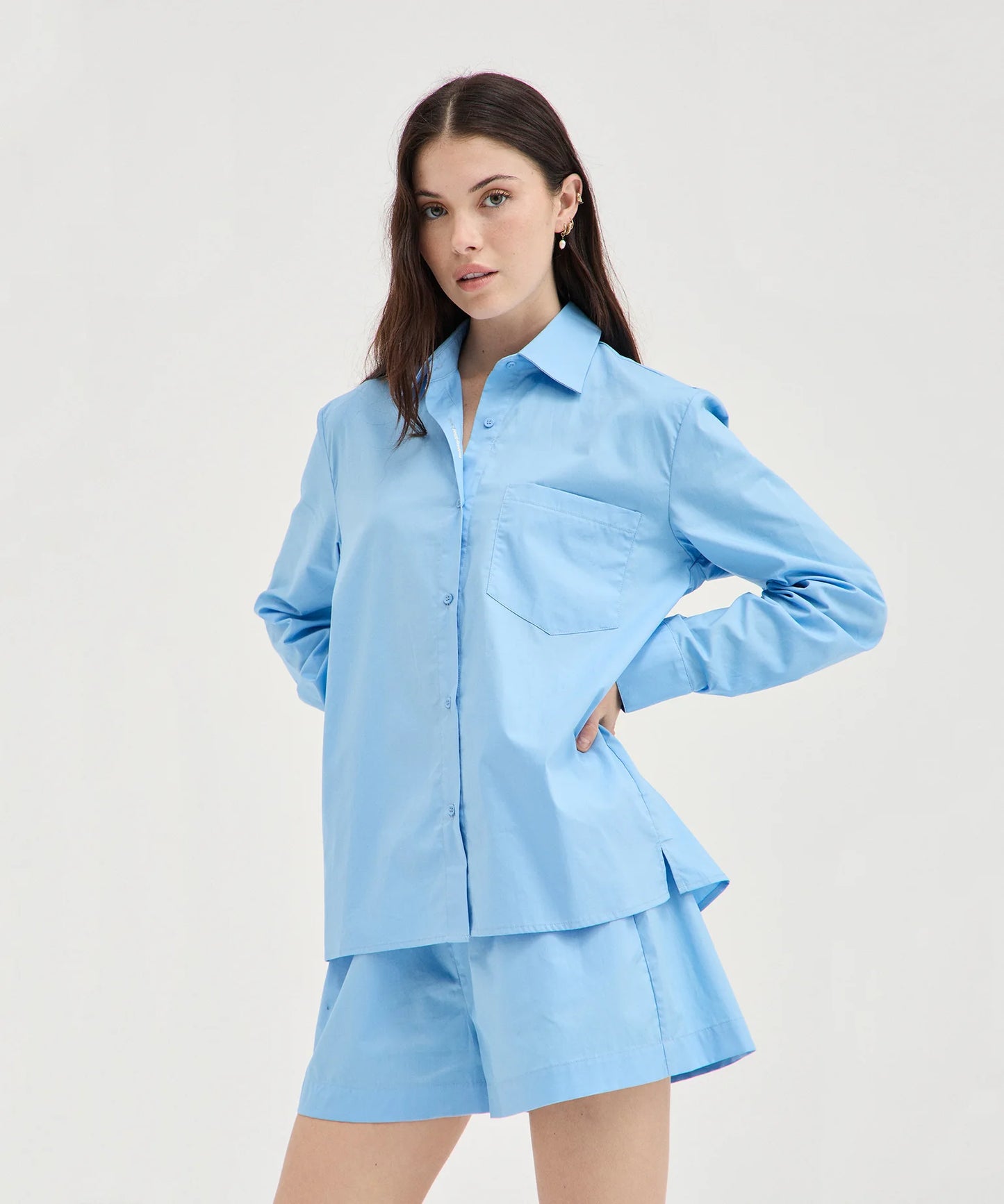 COTTON SHIRT - BLUE