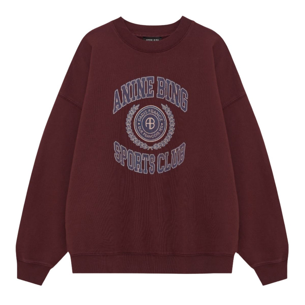 (PRE-ORDER) MILES SWEATSHIRT COLLEGIATE - BURGUNDY