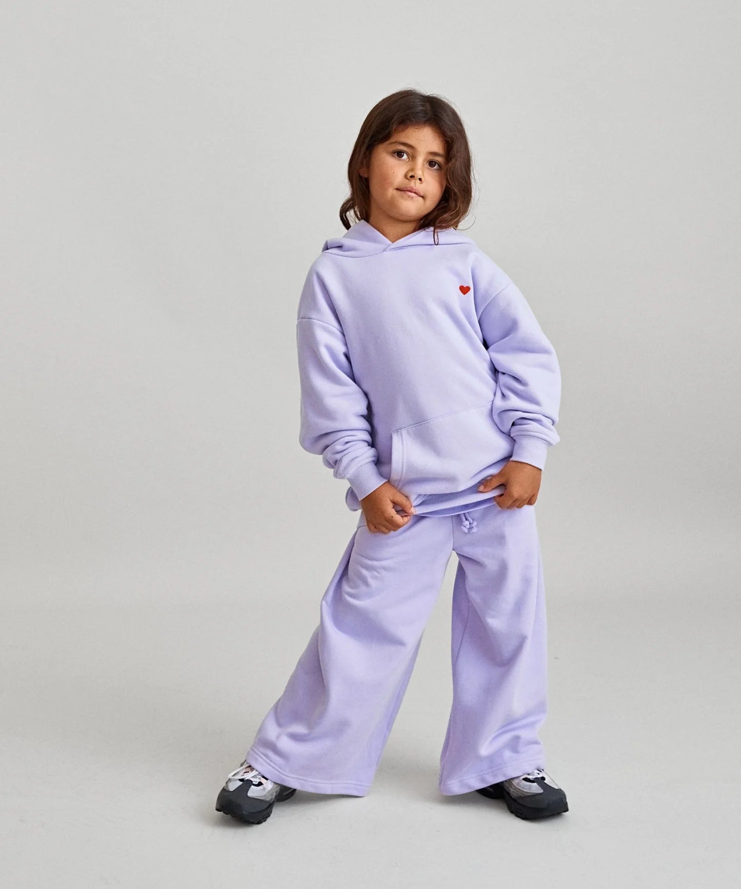 HEART HOODIE - VIOLET