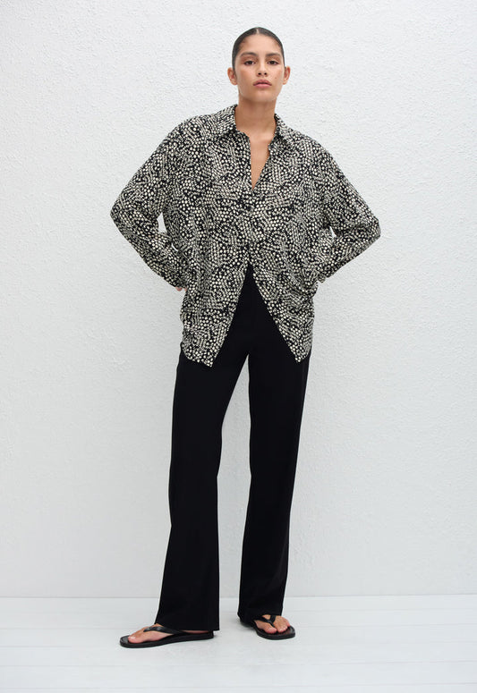 LONG SLEEVE SILK SHIRT - KYOTO