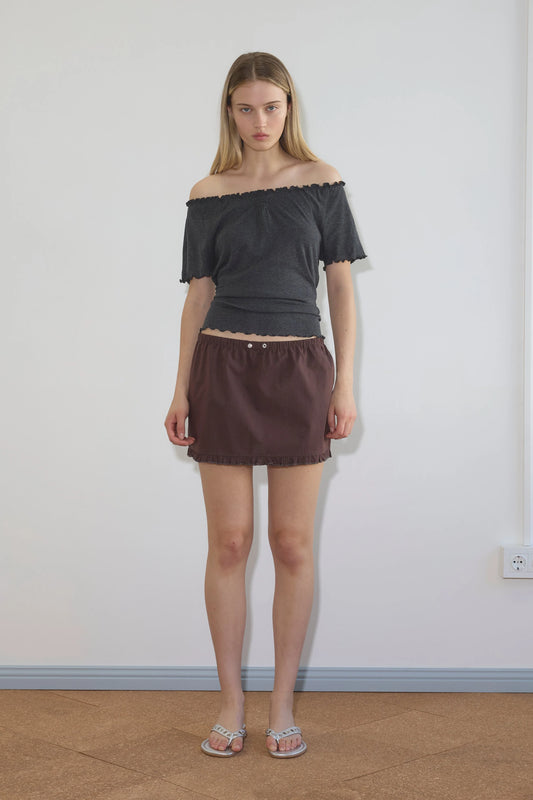 FLOUNCE MINI - UMBER