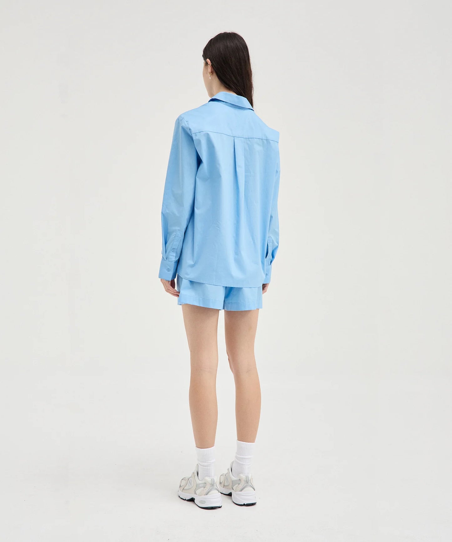COTTON SHORTS - BLUE