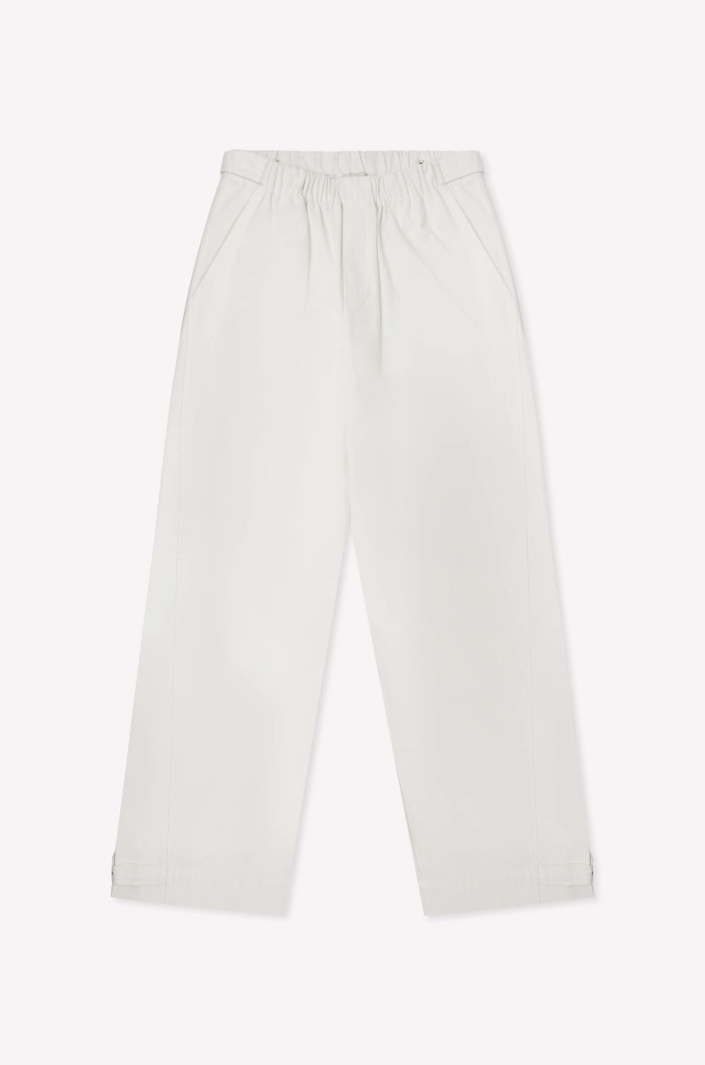 SNAP TAB PANT - WHITE