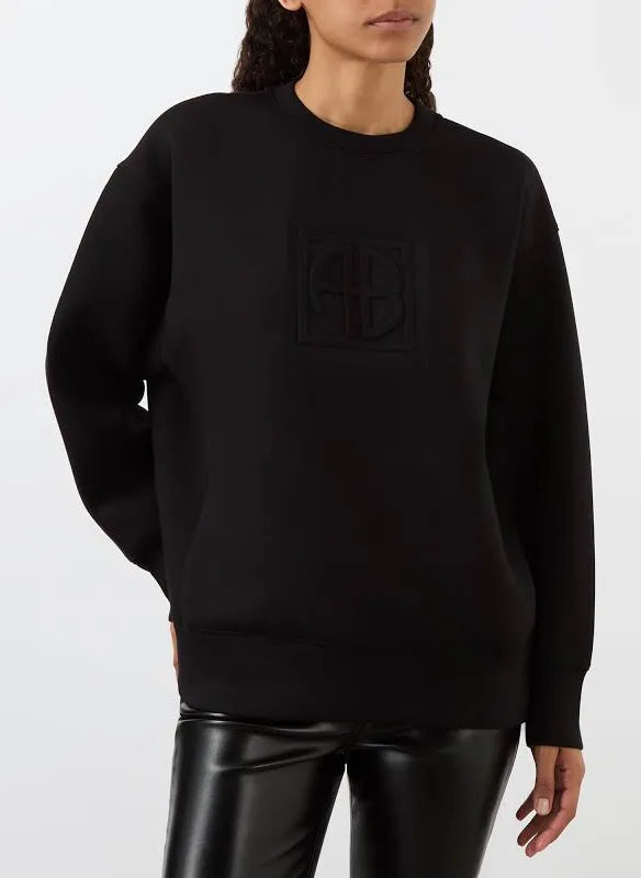 ALTO SWEATSHIRT FRAMED MONOGRAM - BLACK