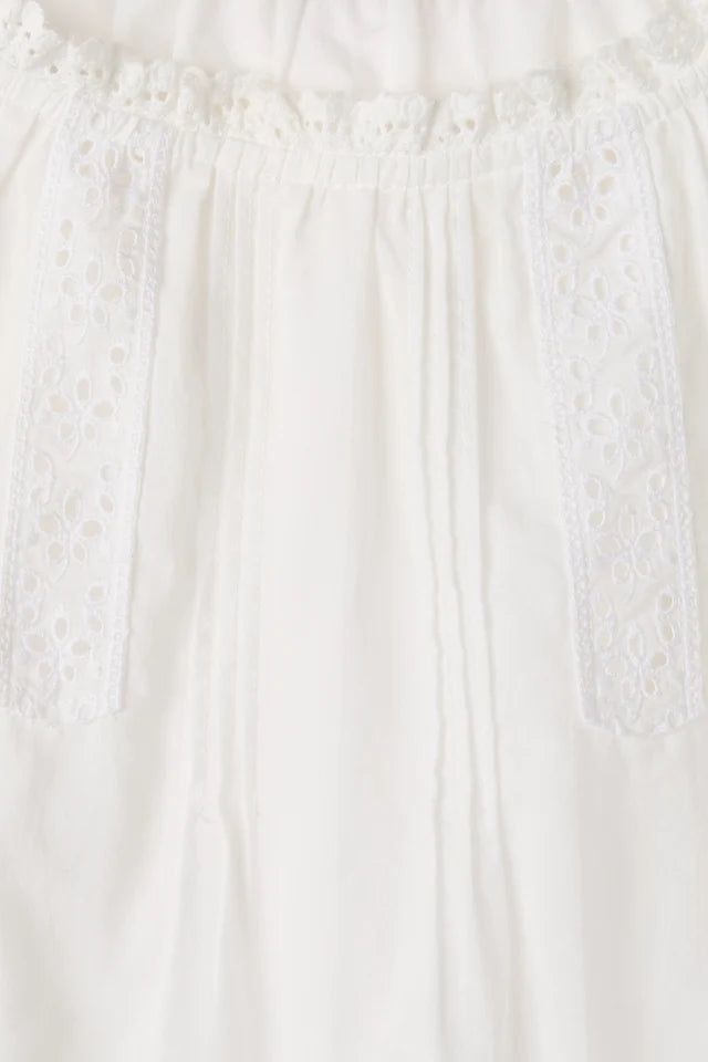 (PRE-ORDER) GABI TOP - FERNANDA LACE ANTIQUE WHITE