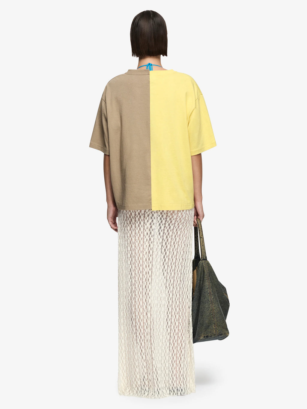 SURF MORE TEE - CITRUS / TAUPE