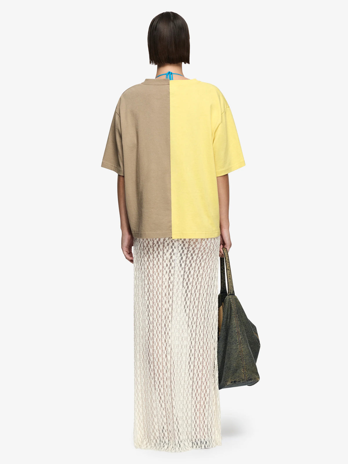 SURF MORE TEE - CITRUS / TAUPE