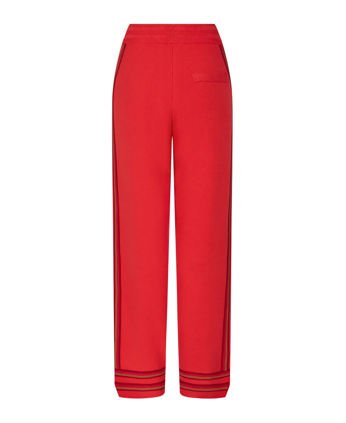ORGANIC MOTLEY TRACK PANT - CRIMSON