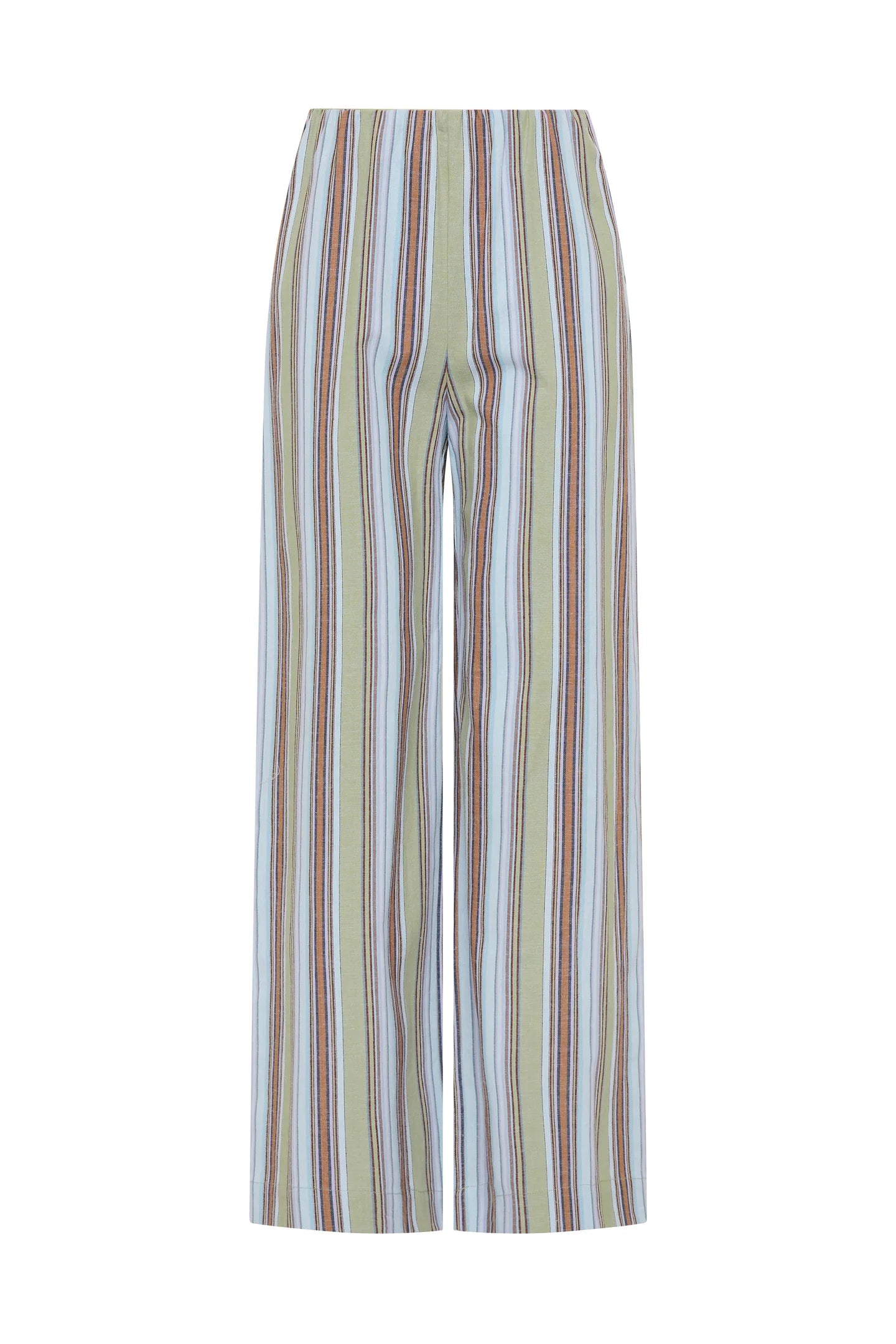 (PRE-ORDER) LANE PANT - AGUA STRIPE BLUE