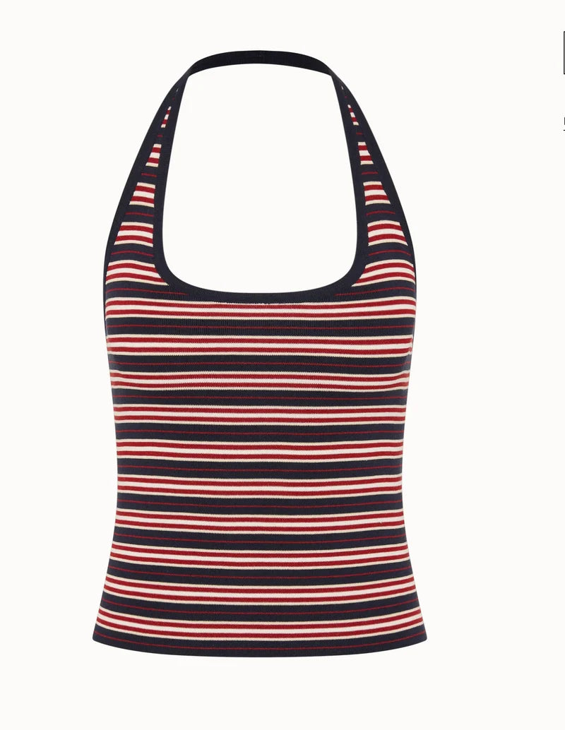 (PRE-ORDER) DORIS TOP - CILA STRIPE NAVY